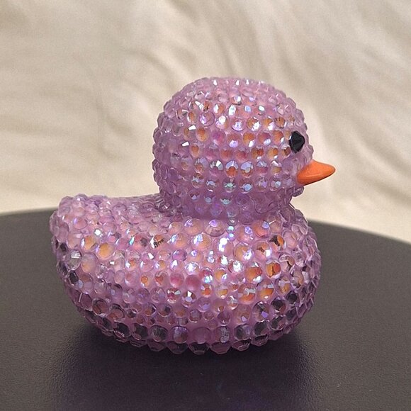 Light Lavender Rubber Duck, Bling, Bedazzle, Jeep, Unique, Affordable Gift - Picture 6 of 8